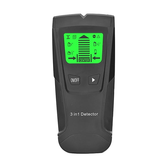 KAKOWELY Electronic Wood Stem Finder with Metal Detector and Ac Wire Sensor Compact Handheld Black Design