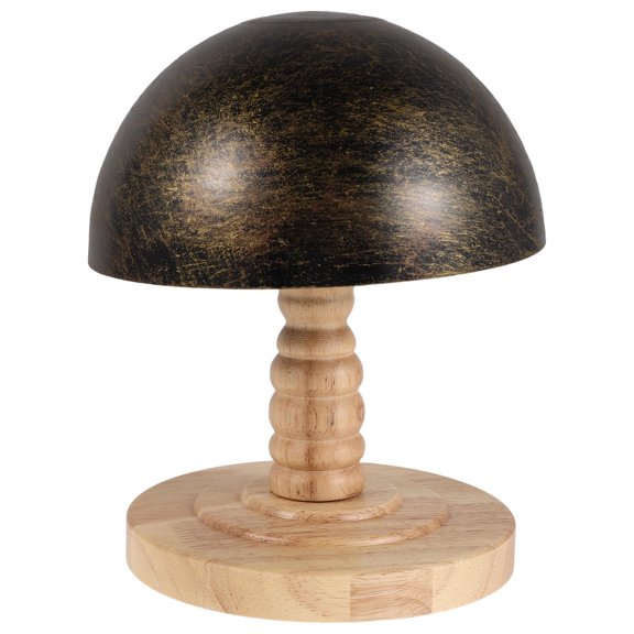KAKOWELY Freestanding Wood Base Hat Rack Stand Antique Bronze Color 1 Piece