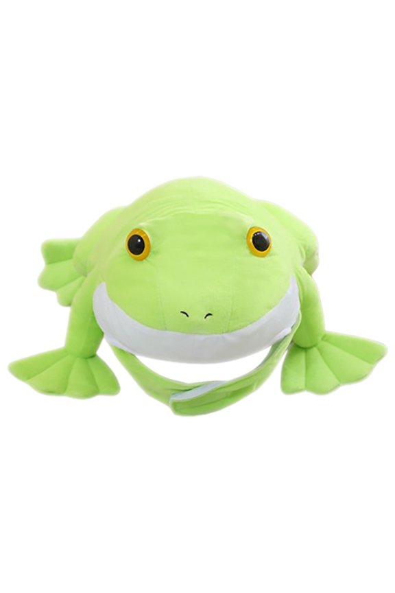 Frog Shape Headwear Plush Frog Hat Dress Up Hat for Carnival Party 1Pcs