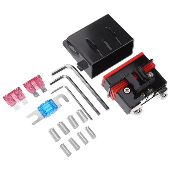 KAKOWELY Fuse Holder Kit 1Set Zinc Alloy for Preventing Short Circuits in Car Audio Installations