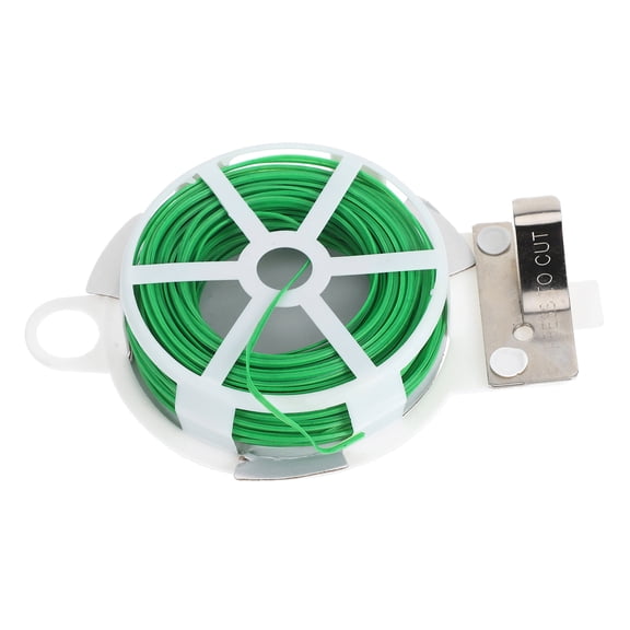 KAKOWELY Green Plastic Coated Garden Wire Heavy Duty Multifunctional Ties for Plants