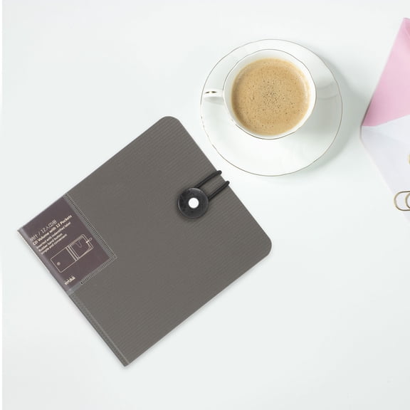 KAKOWELY Grey Cd Carrying Case with Large Capacity and Easy Classification for Daily Disc Storage