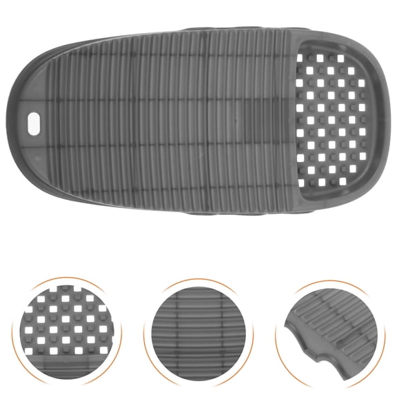 KAKOWELY Grey Hanging Plastic Washboard for Laundry with Stable Material and Practical Use