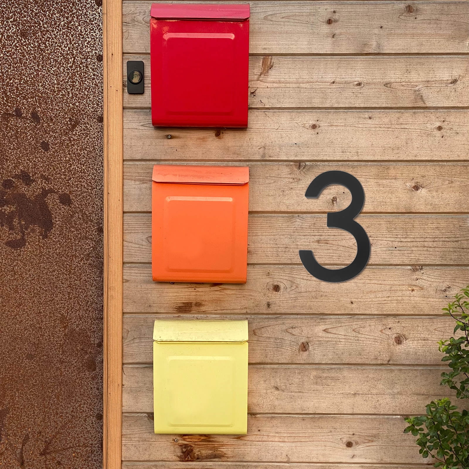 KAKOWELY House Number Modern Acrylic Door Visibility Labels for Home ...
