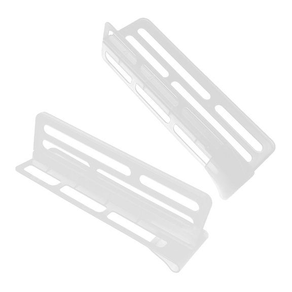KAKOWELY Household Refrigerator Divider 2Pcs Fridge Accessories Separator for Refrigerator White PP 10.0X3.1X2.9in