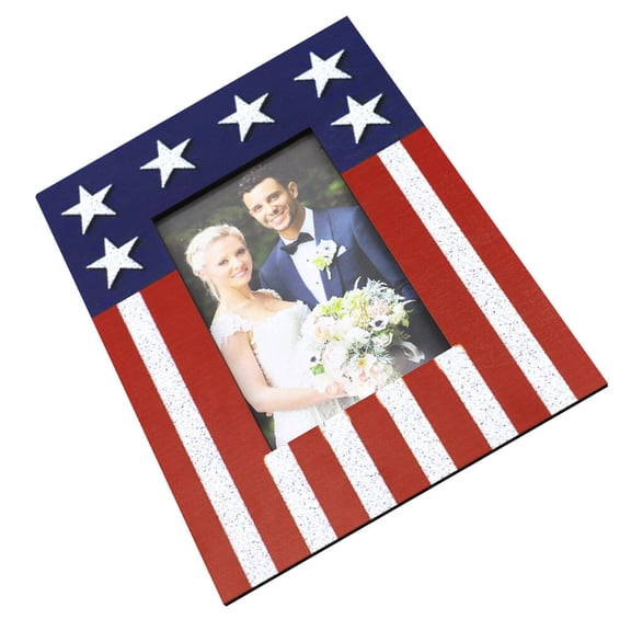 KAKOWELY Independence Day Picture Frame with Solid Bottom for Stable Desktop Display Decor