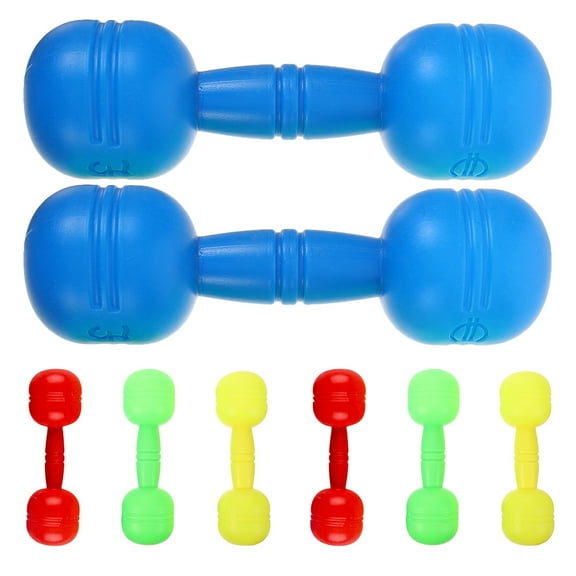 KAKOWELY Kids Barbell Weight Set 4Pairs Dumbbells Plastic Pvc Material Sound Feature For Preschool Activities And Dance