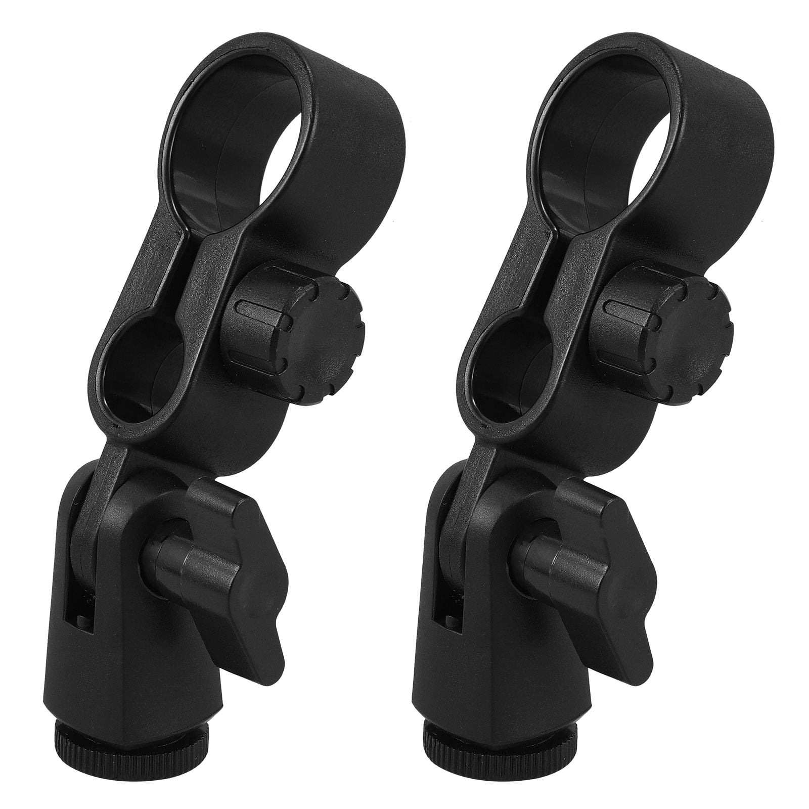 KAKOWELY Microphone Holders 2Pcs Mic Stand Clips Rectangular Design for ...