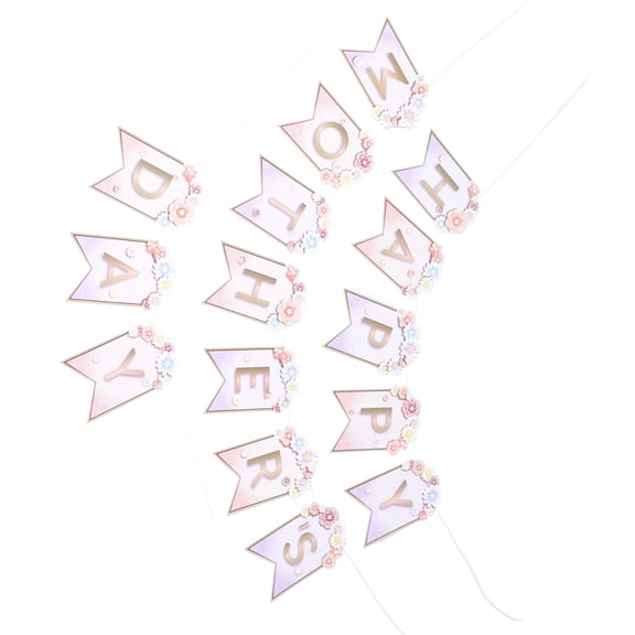 KAKOWELY Mother’s Day Decor Banner Swing 21x13cm Paper for Indoor and Outdoor Parties 1 Set