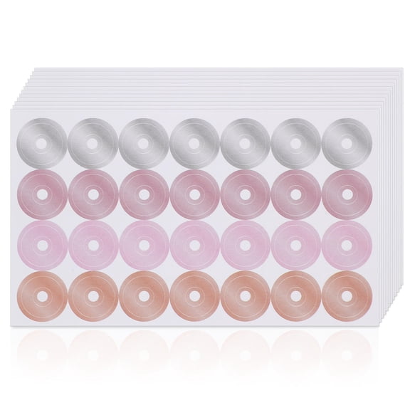 KAKOWELY Multi Color Paper Hole Reinforcement Stickers Strong Adhesive Self Stick Labels for Loose Leaf Binders