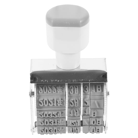 KAKOWELY Multi Use Portable Plastic Date Rolling Stamp Handheld Stamper for Office and Home Use