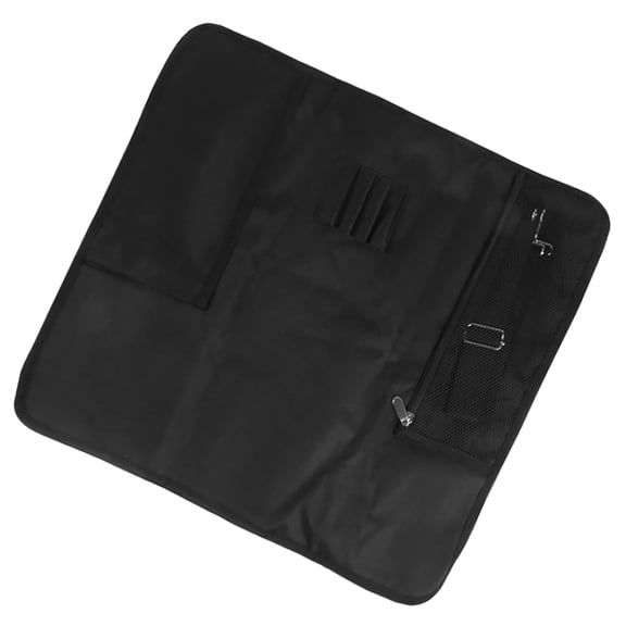 KAKOWELY Multifunctional Black Chef Roll Bag with Adjustable Strap for Outdoor Adventures