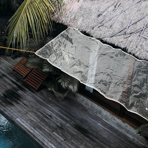 KAKOWELY Heavy Duty Army Tarp Roof Tarp White 1Pcs for Vehicles