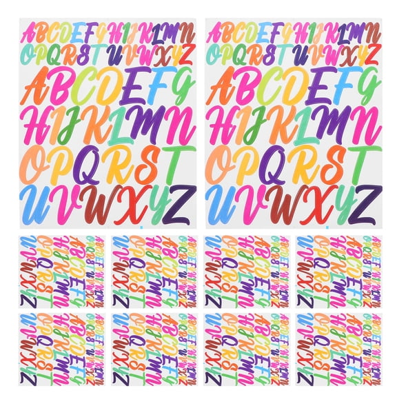 KAKOWELY Pink Letter Stickers For Envelopes Postcards 10 Sheets Self Adhesive Waterproof Vinyl Letters