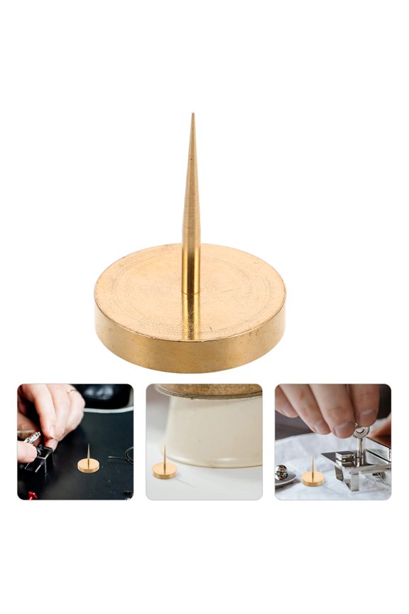 Professional Copper Watch Repair Stand for Movement Balance Wheel Support