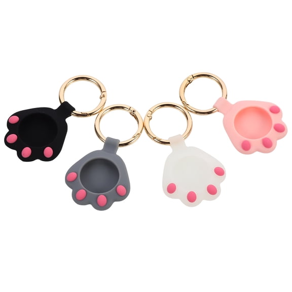 KAKOWELY Protective Tracker Case 4Pcs in Cat Paw Shape with Anti Loss Function for General Users