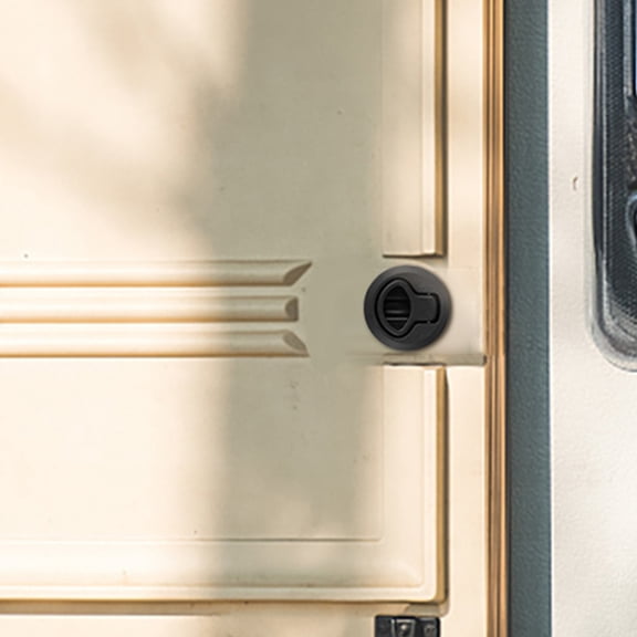KAKOWELY Recessed Flush Latch for Boat Cabinet Doors with Black Marine Style Handle