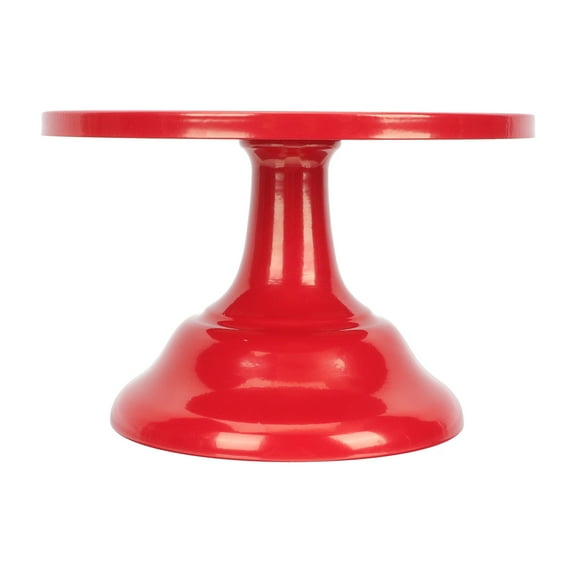 KAKOWELY Red Iron Round Mini Cake Stand for Event Planners 1Pcs