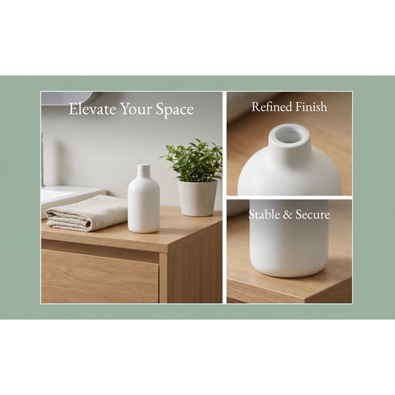 KAKOWELY Reed Diffuser Bottles, 2 Pack, 150ml Refillable Glass Jars