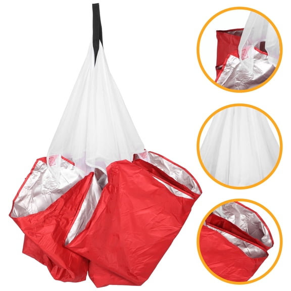 KAKOWELY Running Resistance Parachute with Adjustable Straps for Speed and Agility Training in Red