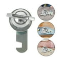 thumbnail image 1 of KAKOWELY Security Applications 2Pcs File Cabinet Replacement Lock Zinc Alloy Silver 5.50X3.50X3.00CM, 1 of 8