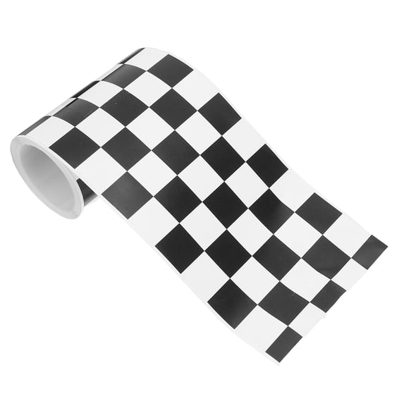 KAKOWELY Checkered Bulletin Board Border Sticker Peel and Stick Art Paper