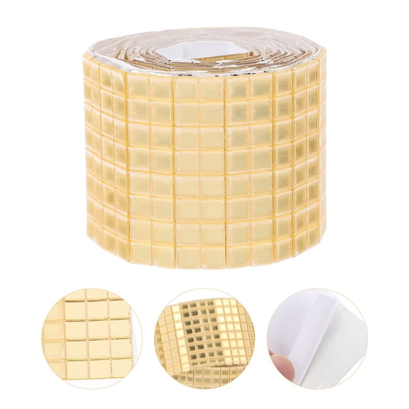 KAKOWELY Self Adhesive Decorative Mirror Sticker for Bathroom Home Decoration 1 Roll