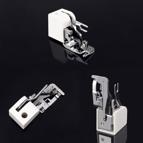 KAKOWELY Side Cutter for Sewing Machine White Foot Seam Finishing Sewing Accessory