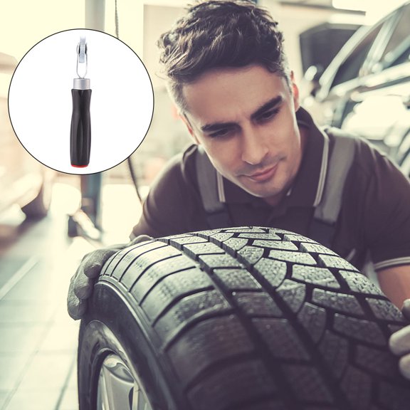 KAKOWELY Tire Repair Stitch Wheel Suitable for All Vehicle Tires Durable Black Plastic Handle