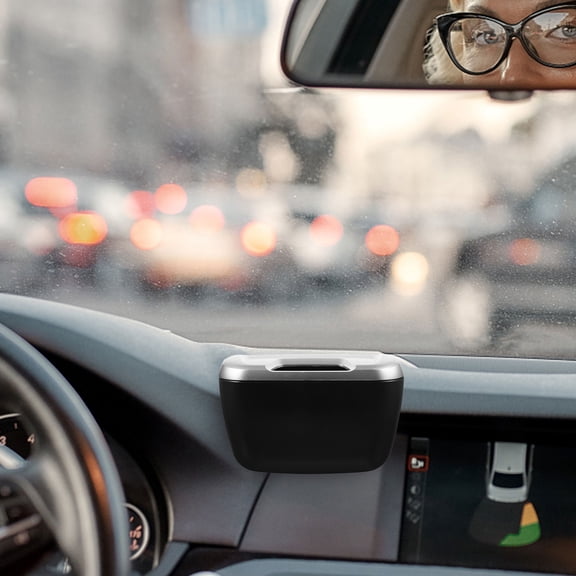 KAKOWELY Trash Cans for Cars 2Pcs Plastic with Space Saving and Easy Cleaning Features