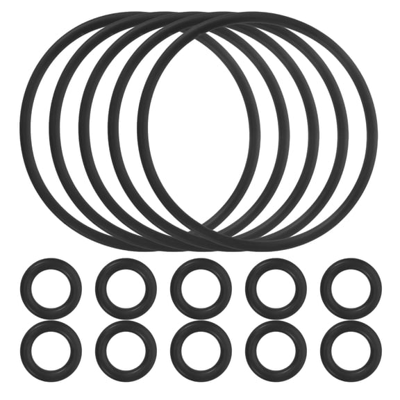 KAKOWELY Universal Float Valve Seal 15Pcs O-shaped Black Silicone For Pool