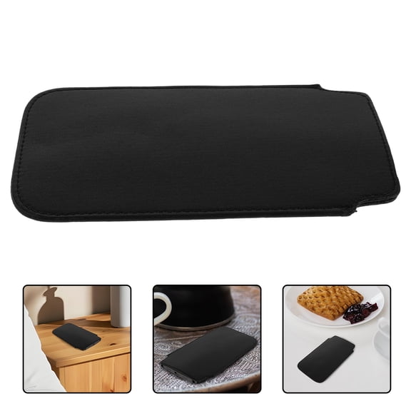 KAKOWELY Universal PU Phone Pouch Black Compatible with Samsung Note 2 3 4 5 7 Protective Case