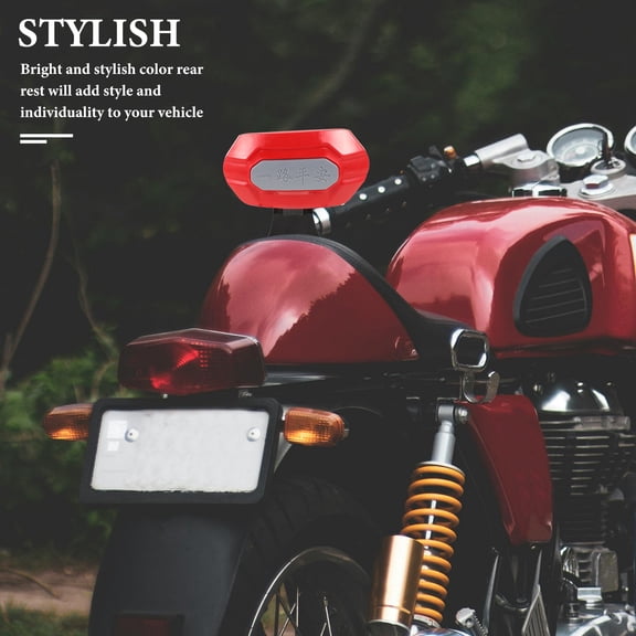 KAKOWELY Universal Red Backrest for Cycling Motorcycle Comfortable Safety Rear Rest