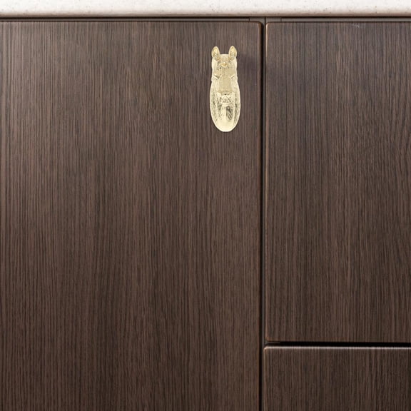 KAKOWELY Vintage Decorative Horse Head Cabinet Handle Golden Zinc Alloy 1Pcs 1.77X1.38X0.75In Furniture Drawer Pull