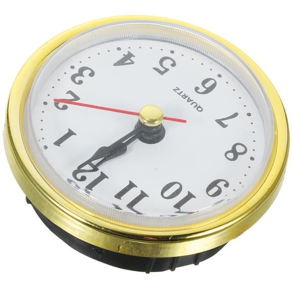 KAKOWELY Vintage Style Round Clock Head with Mute Quartz Clock Insert for Home Decor