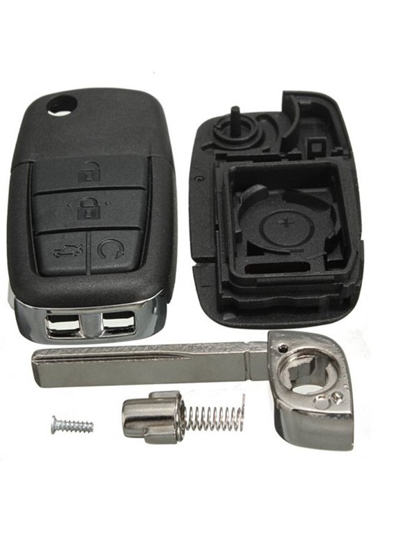 Plastic Folding Car Key Case with 5 Buttons, Wear-Resistant Protective Cover