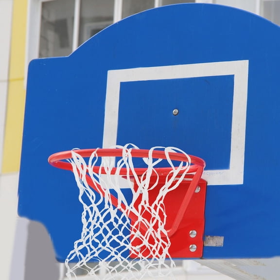 KAKOWELY White Nylon Basketball Net High Density Material Durable Basketball Accessories for Indoor Outdoor Use