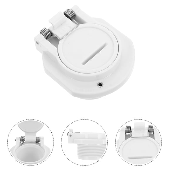 KAKOWELY White Plastic Pool Vacuum Lock - 1 Piece for Efficient Pool Cleaning and Maintenance