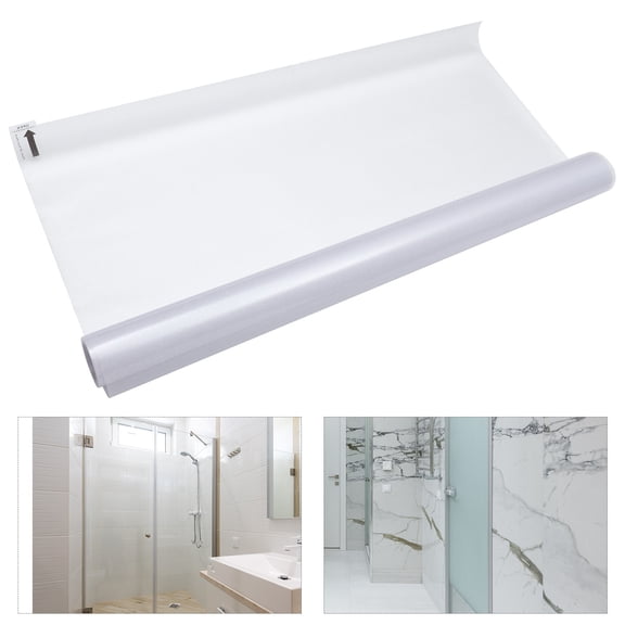 KAKOWELY Window Privacy Film Transparent Static Cling Frosted Glass Film Easy Apply Remove