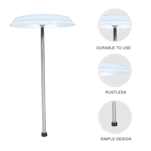 KAKOWELY Wine Carafe Drying Rack Countertop Holder For Wine Decanter Space Saving Design For Home Bar White Base