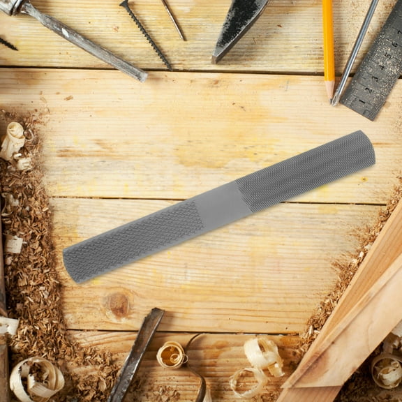 KAKOWELY Sturdy Steel Hand File for Wood Trimming Polishing Dark Grey