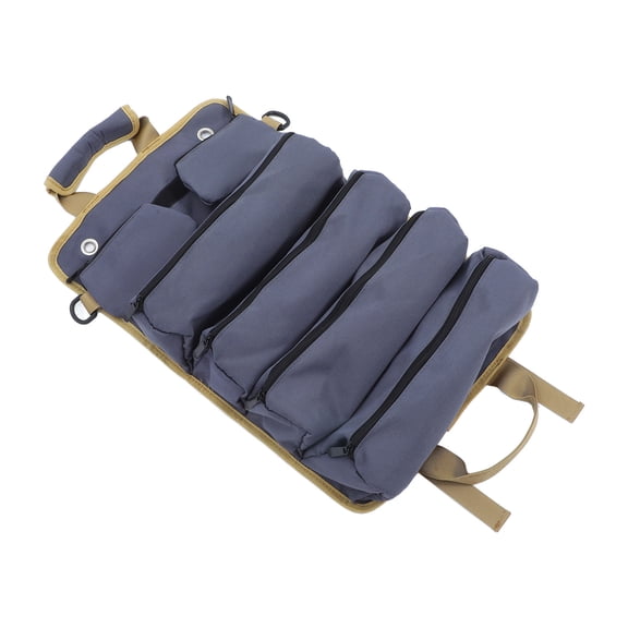KAKOWELY Wrench Pouch Roll Up Tool Roll Pouch Canvas Tool Organization For Electrician 1Set