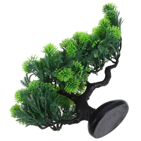 KAKOWELY sushi birthday decorations artificial potted pine tree green 1Pack