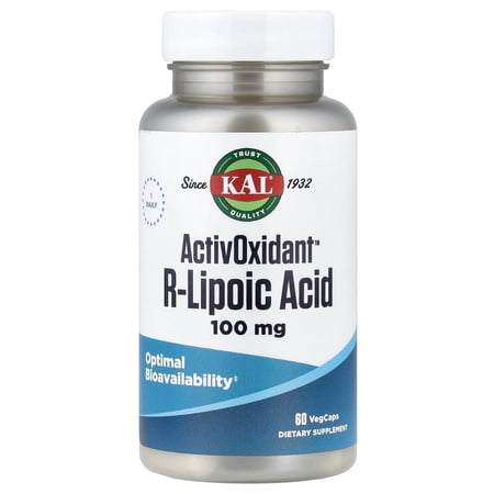 KAL ActivOxidant™, R-Lipoic Acid, 100 mg, 60 Vegetarian Capsules