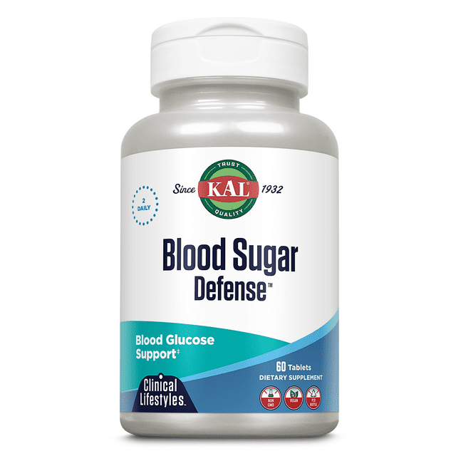 KAL Blood Sugar Defense Blood Glucose Support with Cinnamon and Alpha