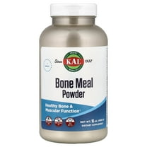 KAL Bone Meal Powder | Sterilized & Edible Supplement Rich in Calcium, Phosphorus, Magnesium | For Bones, Teeth, Nerves, Muscular Function (16oz)