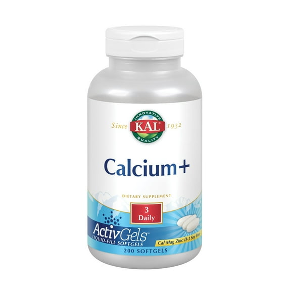 KAL Calcium Plus Tablets, 1000 mg, 200 Count