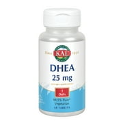 KAL DHEA 25 mg | 99.5% Pure & Micronized | Healthy Balance & Aging Support Formula for Men & Women | Lab Verified & Vegetarian | 60 Tablets