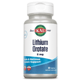 thumbnail image 1 of KAL Lithium Orotate 5mg | Low Serving Of Chelated Lithium Orotate For Bioavailability & Mood Support | In Organic Rice Bran Extract Base | 60 VegCaps, 1 of 7