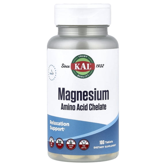 Kal Magnesium Amino Acid Chelate 100 Tablet